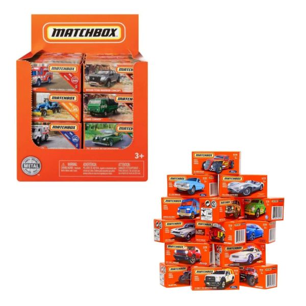 MATTEL – MATCHBOX Power Grabs (In box 16x16cm) –  In espo da 24PZ 14ass…x24…x48
